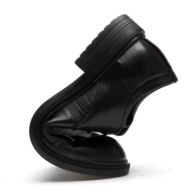 Мужские классические туфли из натуральной кожи черные деловые туфли-оксфорды