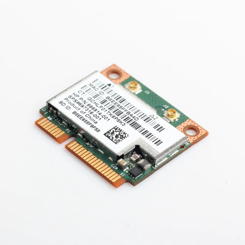 Двухдиапазонная беспроводная карта Broadcom BCM943228HMB 802.11a/b/g/n 300 Мбит/с Wifi Bluetooth 4,0 половинная мини pci-e ноутбук Wlan 2,4 ГГц 5 ГГц