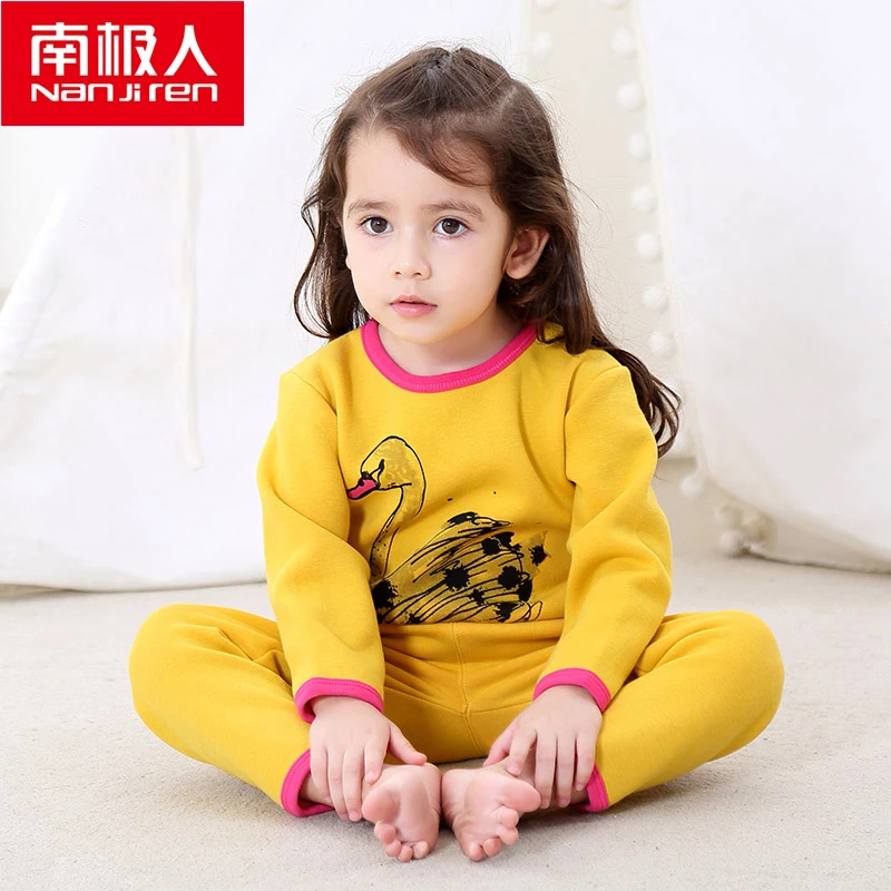 NANJIREN/Одежда для маленьких девочек от 0 до 2 лет золотые флисовые подштанники