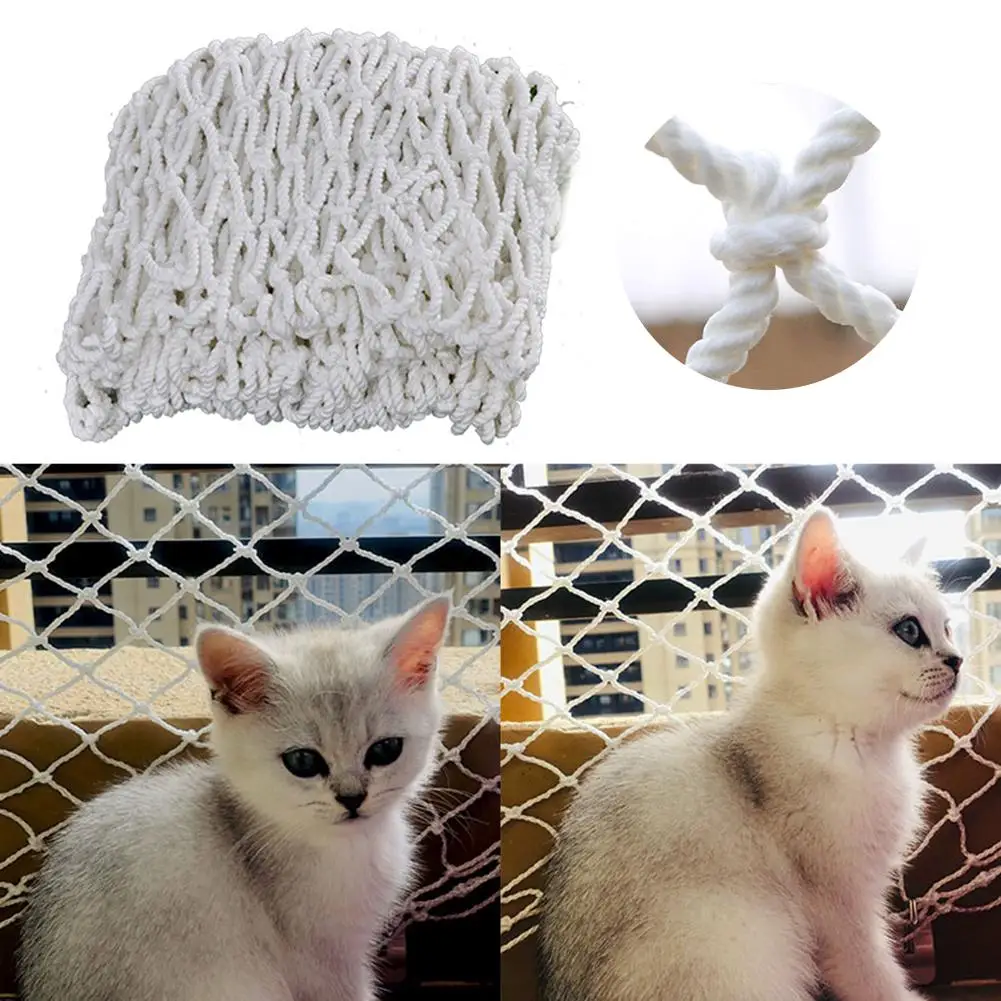 

Grid 5cm Building Nylon Safety Net Children Anti Falling Protective Seine Home Balcony Pet Dog Cat Defend Railing Stairs Fence