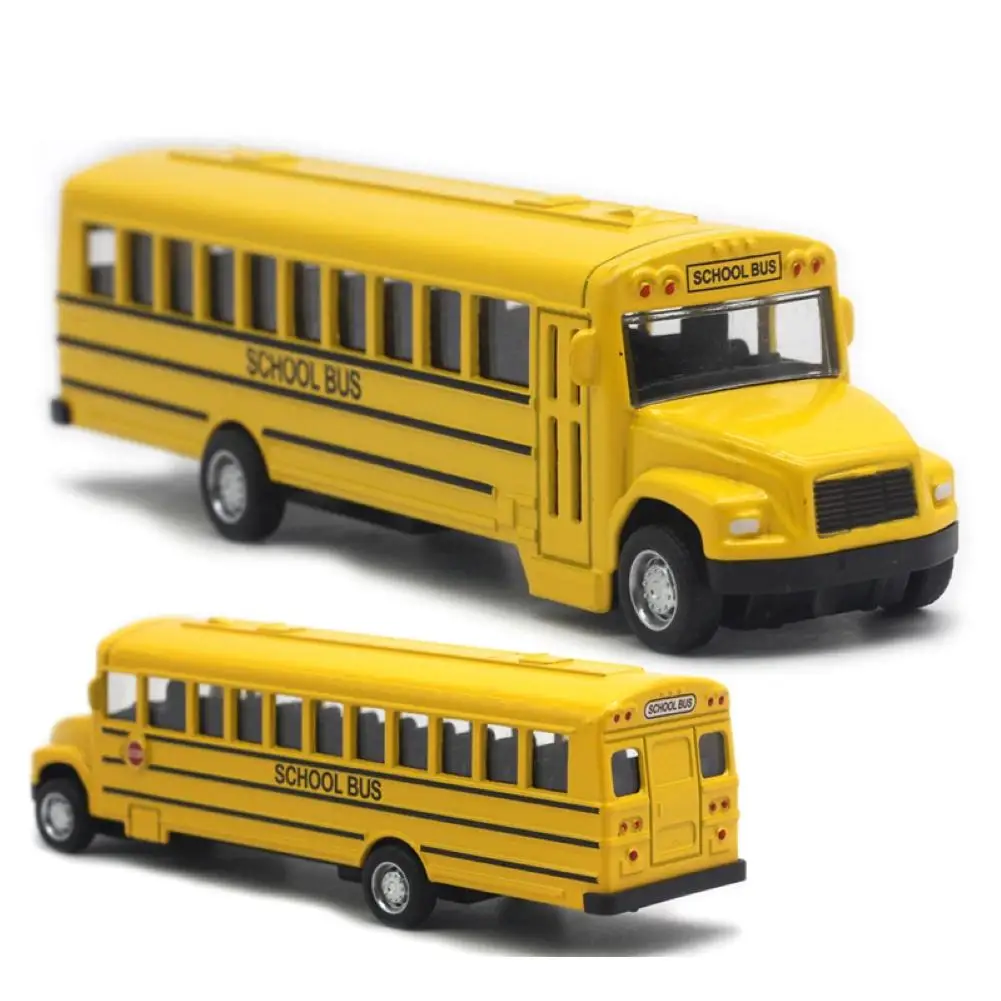 

Alloy Pull Back School Bus Model Collection Vehicle Children Car Toy Decor Gift kids Educational Toys for Children Gifts
