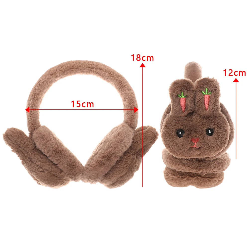 

Children Plush Rabbit Earmuff Ear Muffs Women's Girls Winter Warm Rabbit Plush Ear Muffs Cartoon Thicken Plush Ear Protection