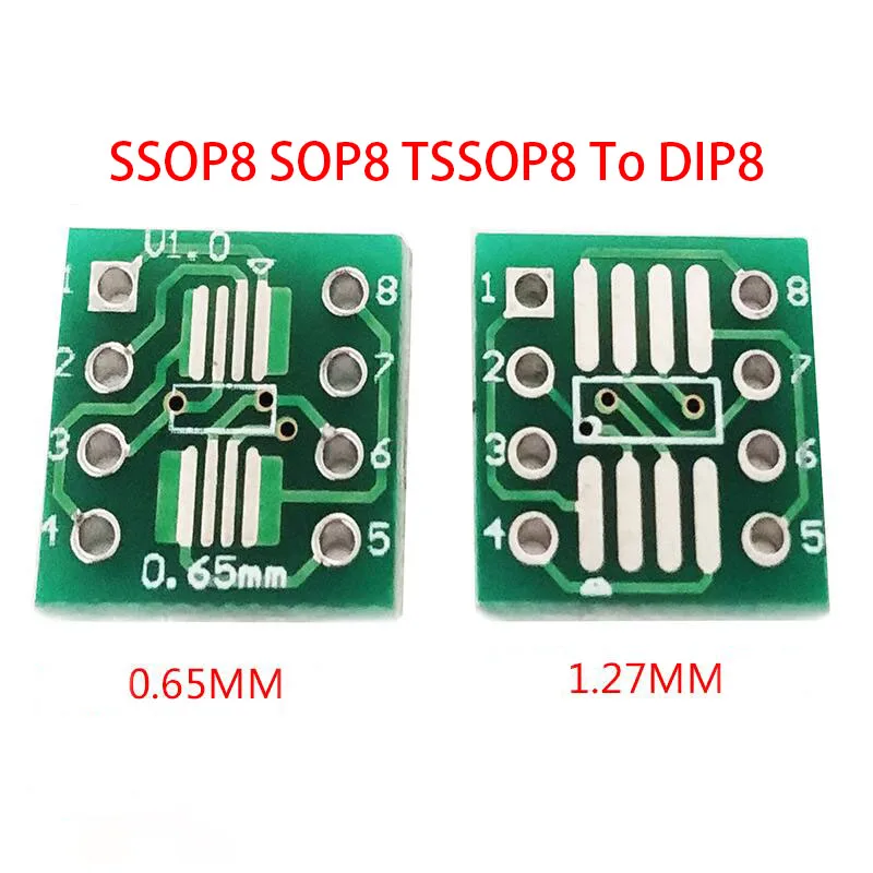 Плата передачи печатных плат SSOP8 SOP8 TSSOP8 К DIP8 20 шт. | Электронные компоненты и