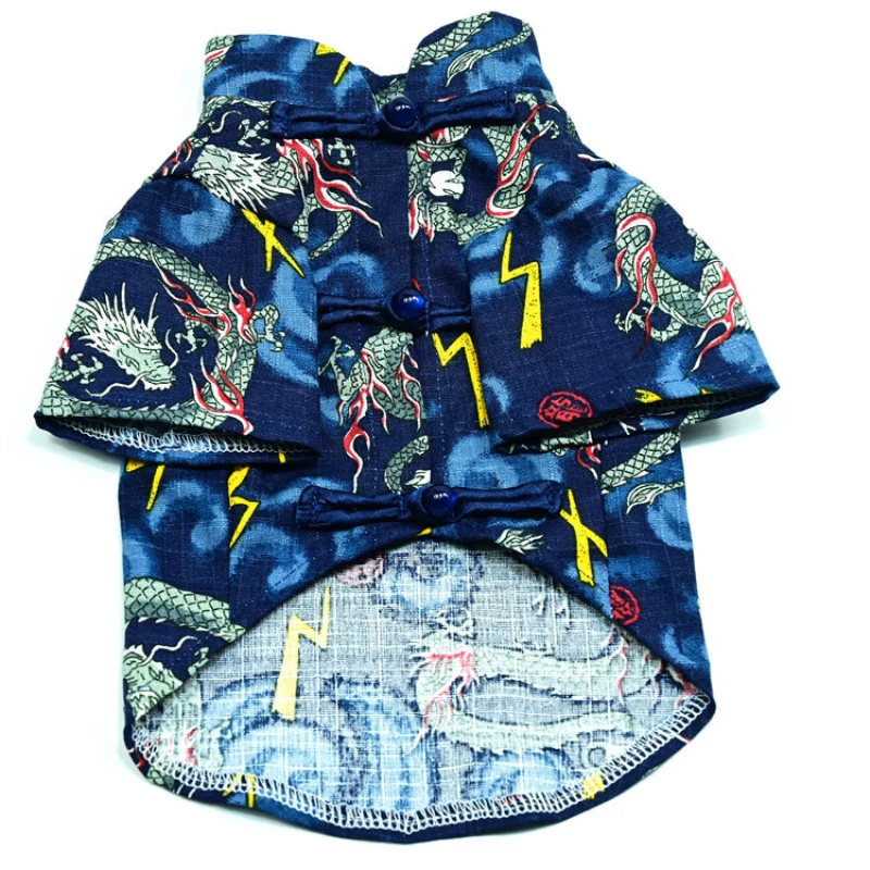 

Китайский костюм Тан, стильная рубашка для собак, летняя одежда для домашних животных, одежда для кошек и щенков, костюмы, одежда для йоркшир...