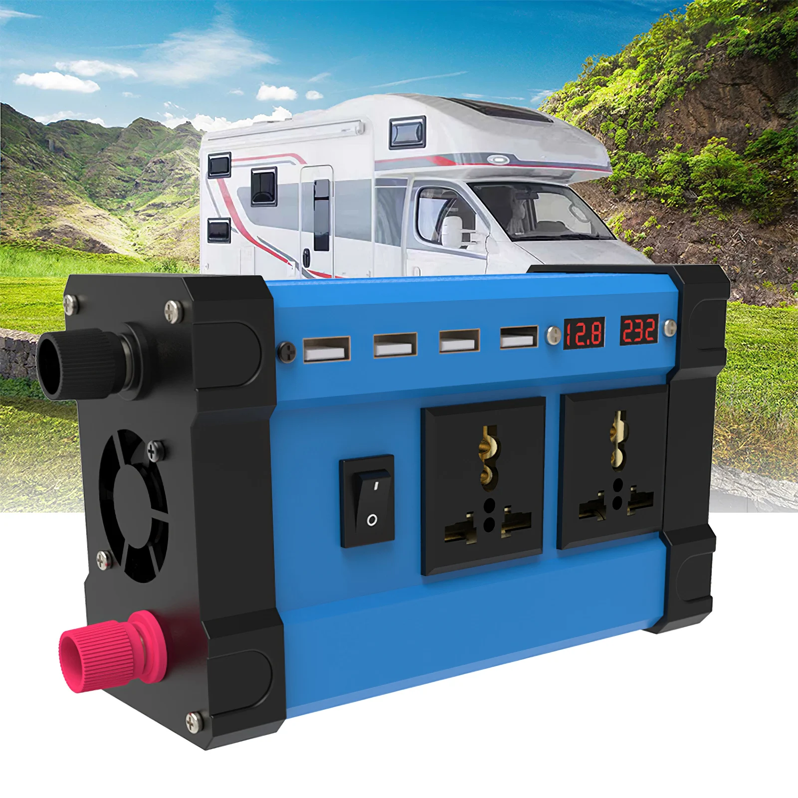 Portable Convenient Modified Sine Wave Inverter Simple Exquisite Practical Cross Border for Outdoor Indoor Truck Car | Автомобили и
