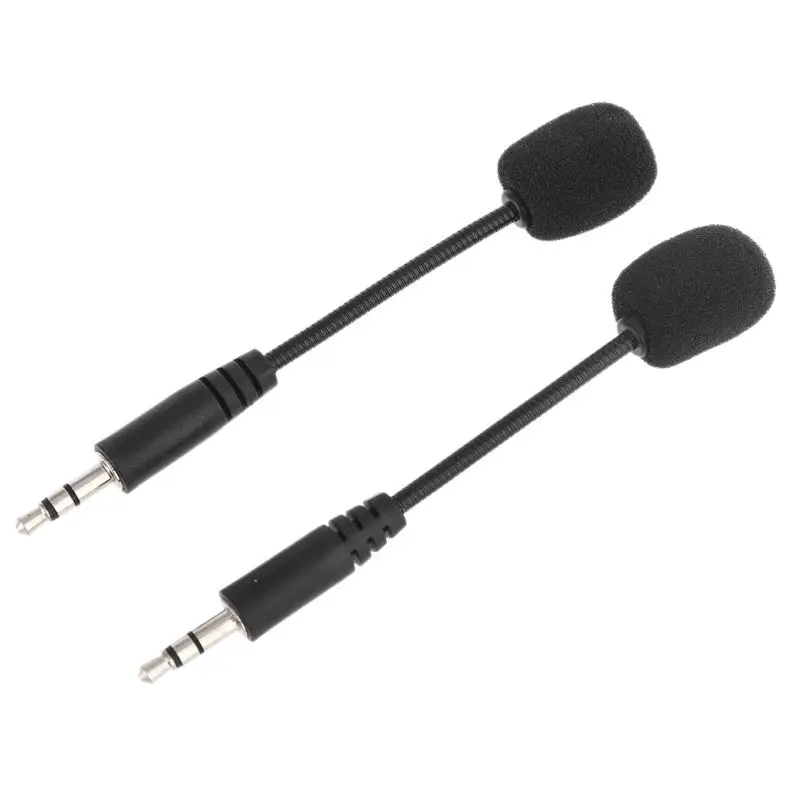 УНИВЕРСАЛЬНЫЙ 2шт гарнитура 3 5 мм микрофон гибкий игровой для смартфона ПК запись