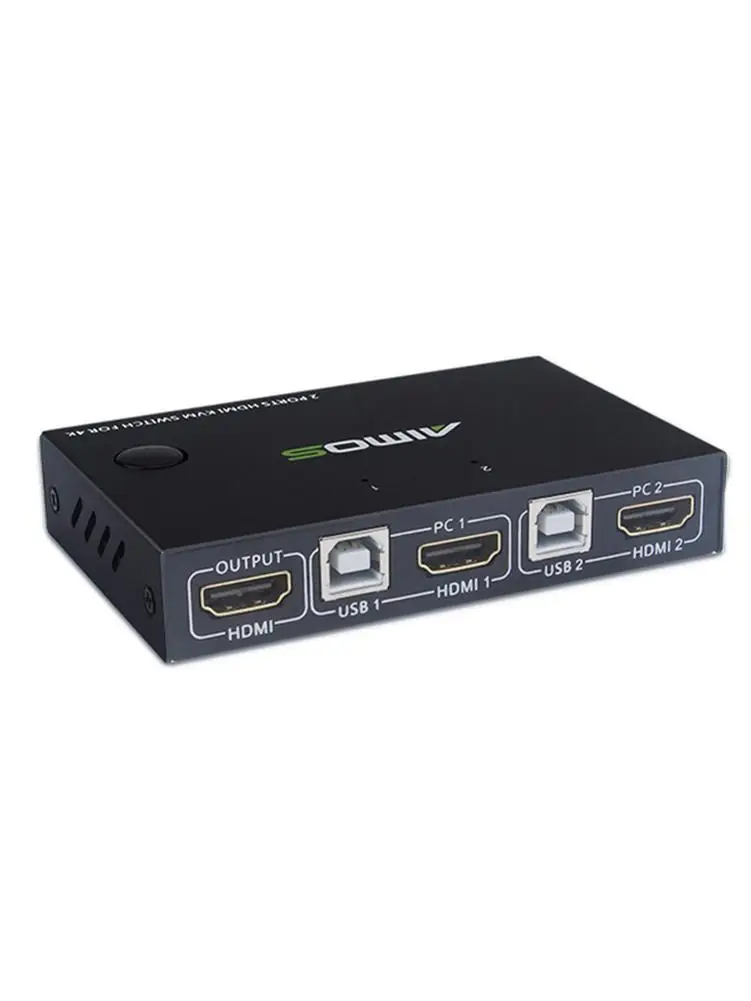 KVM HDMI переключатель USB 4K Box 2 в 1 для ноутбука HDTV|KVM-переключатели| |