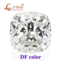 df gh white color cushion modified brilliant crushed ice moissanite loose stone for jewelry making
