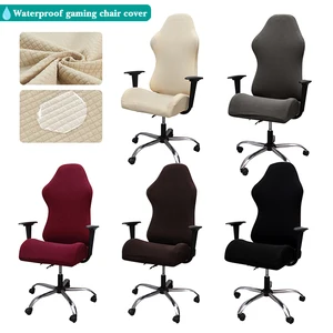 waterproof gaming chair cover computer elastic armchair slipcovers seat arm office chair covers not include chair free global shipping