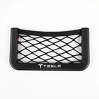 Автомобильная сетка для хранения сумка держатель телефона карманный органайзер для Tesla модель 3 модели X Y Стиль родстер автомобильные аксессуары