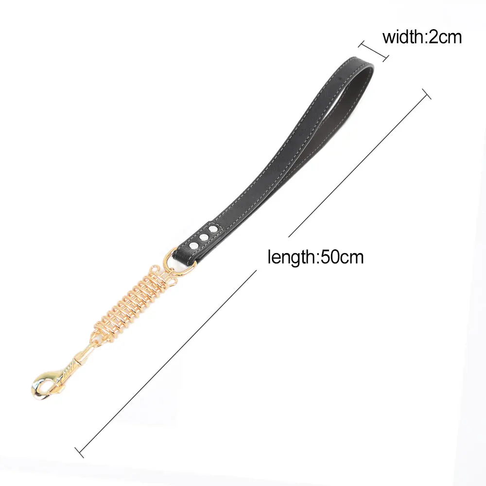 Поводок для собак с короткой цепью СПРИНТ поводок пружинным буфером поводки из