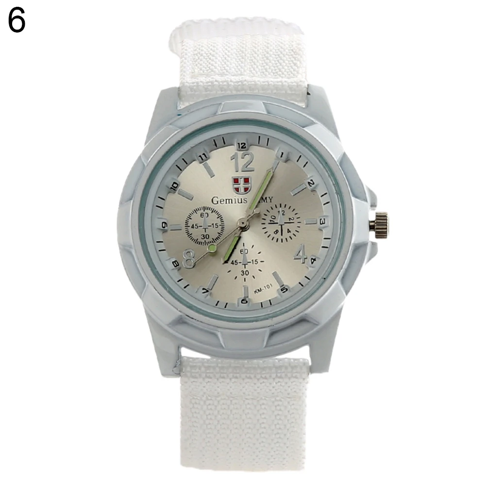 

Men's Fashion Watch Military Army Style Nylon Band Sports Analog Quartz Wrist Watch montre homme