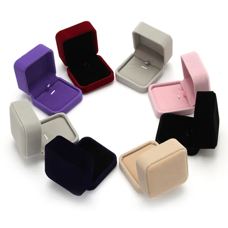 

Бархатный органайзер для хранения ювелирных изделий, сережек и колец, 1 шт.