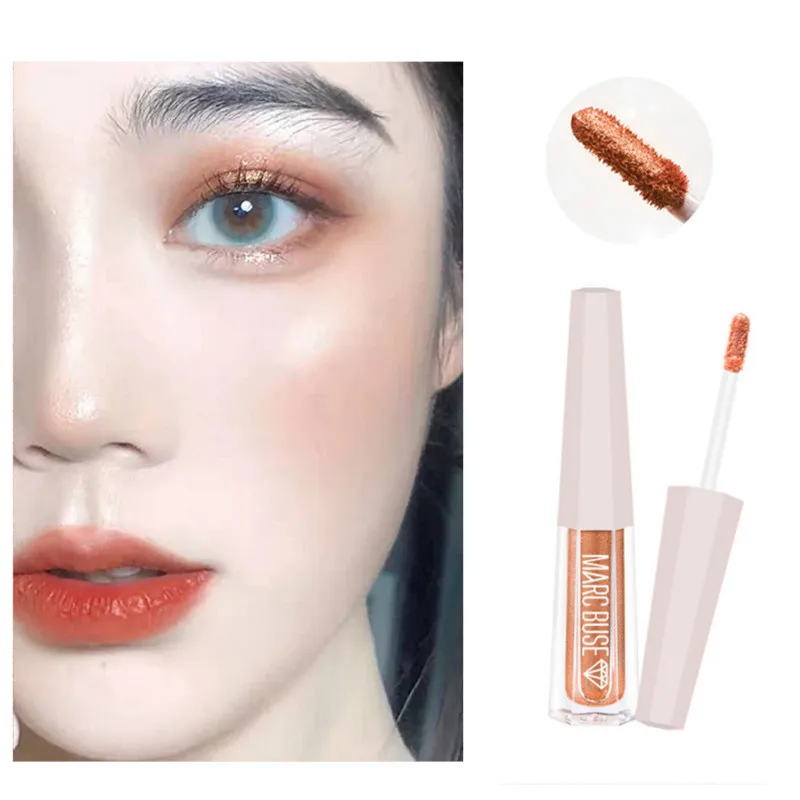 5 цветов Алмазные тени для век жидкие голографические 3D блестящие металлик