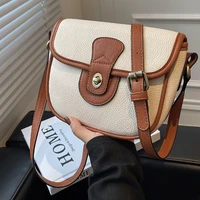 autumn and winter small bag female new fashion high end sense of lychee pattern one shoulder messenger women crossbody bag