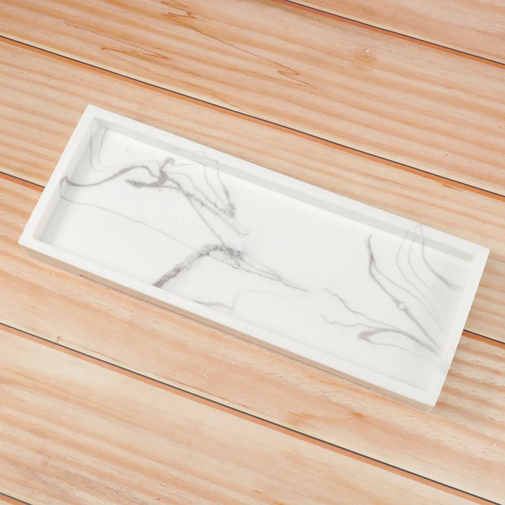 Подносы для хранения с мраморным рисунком подносы ванной поднос туалета дома