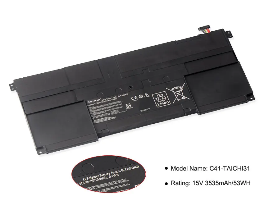 Новинка от KingSener Φ ультрабук TAICHI31 TAICHI 31 Series C41 15V 3535mAh/53WH|laptop battery|battery for asuslaptop battery asus |