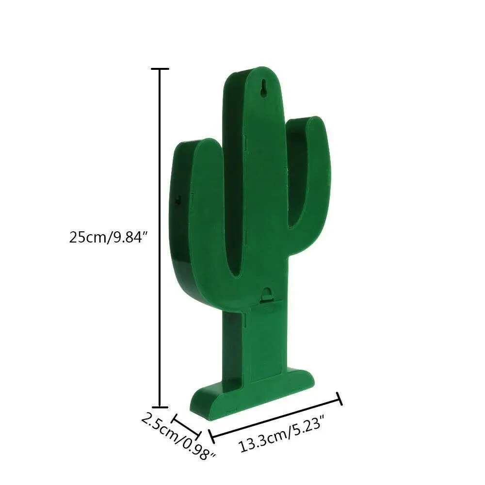 Светодиодный неоновый светильник в форме кактуса с основанием настольная лампа