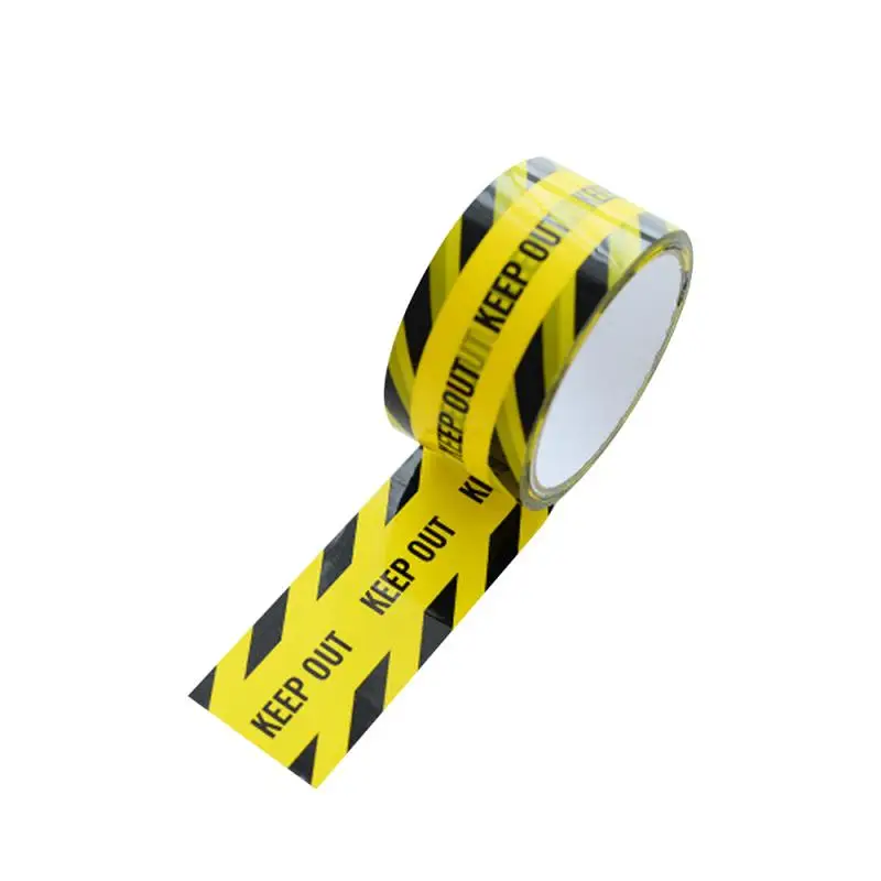 

Yellow Warning Tape Tape With Bold Black Font Warning Social Safety Distancing Floor Tape Yellow Hazard Safe Distance 33m 100g