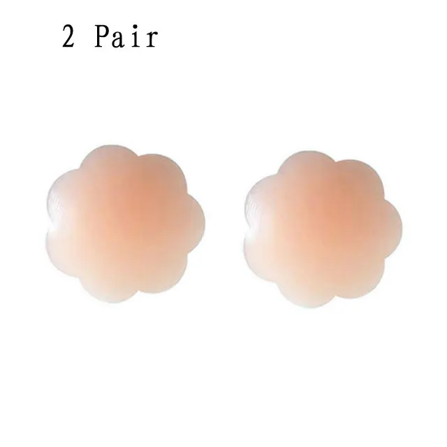 Plum Shape 2 Pair 1 пара/2 пары горячая Распродажа набор бикини паста БУМАЖНОЕ ПЛАТЬЕ наклейка на грудь Ms. силиконовый невидимый сексуальный многоразовый нагрудный колпачок для сосков - Цвет: Plum Shape 2 Pair