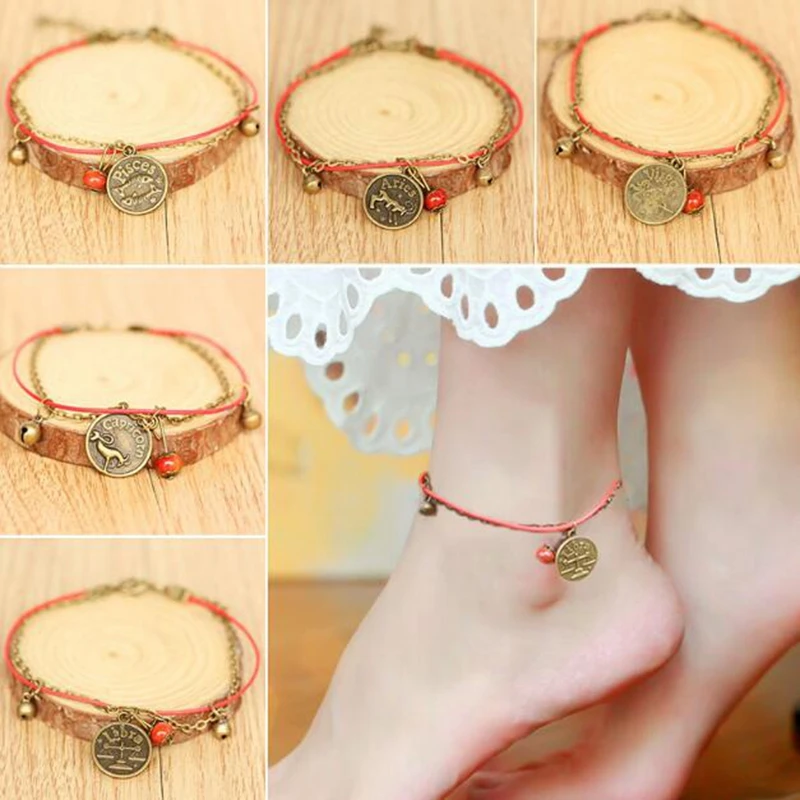 Двенадцать созвездий анклет (браслет на ногу в национальном стиле 100% ручная