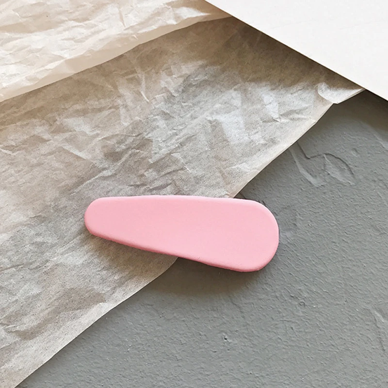 Цветные цветные заколки для волос детей матовые ярких цветов девочек аксессуары