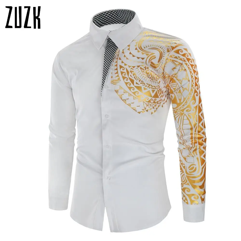 Новинка Мужская модная повседневная Облегающая рубашка 18 цветов