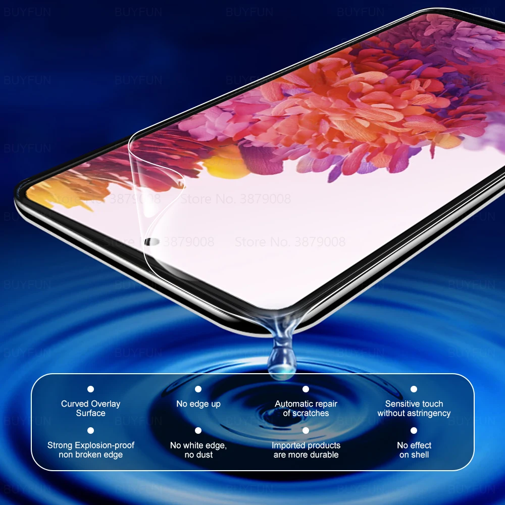 3 шт. гидрогель пленка для samsung galaxy S20 FE 5G Смартфон протектор экрана S 20FE 20 6 5