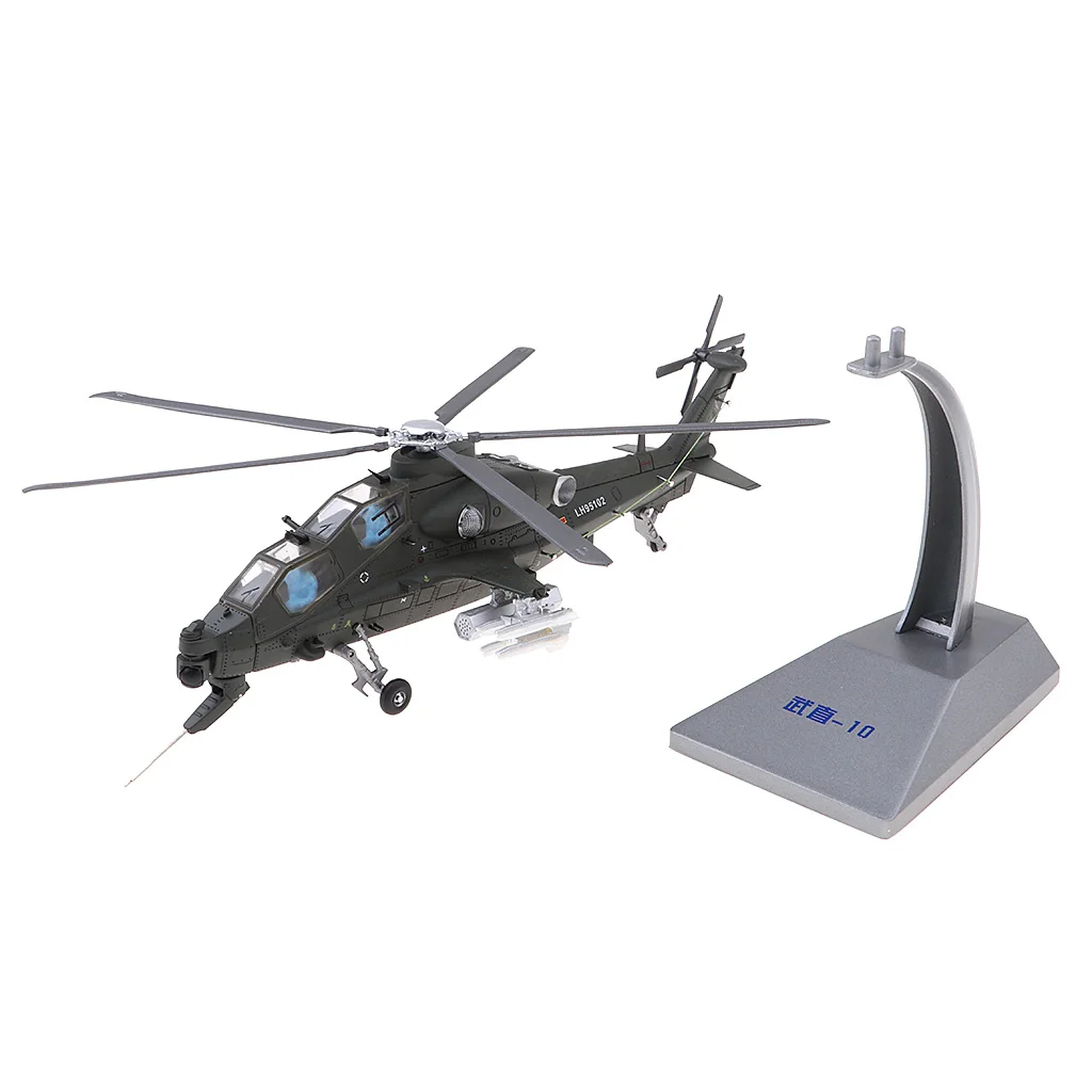

1:54 Helicopter Model Military Aircraft w/ Stand Static Model Toy Ornaments