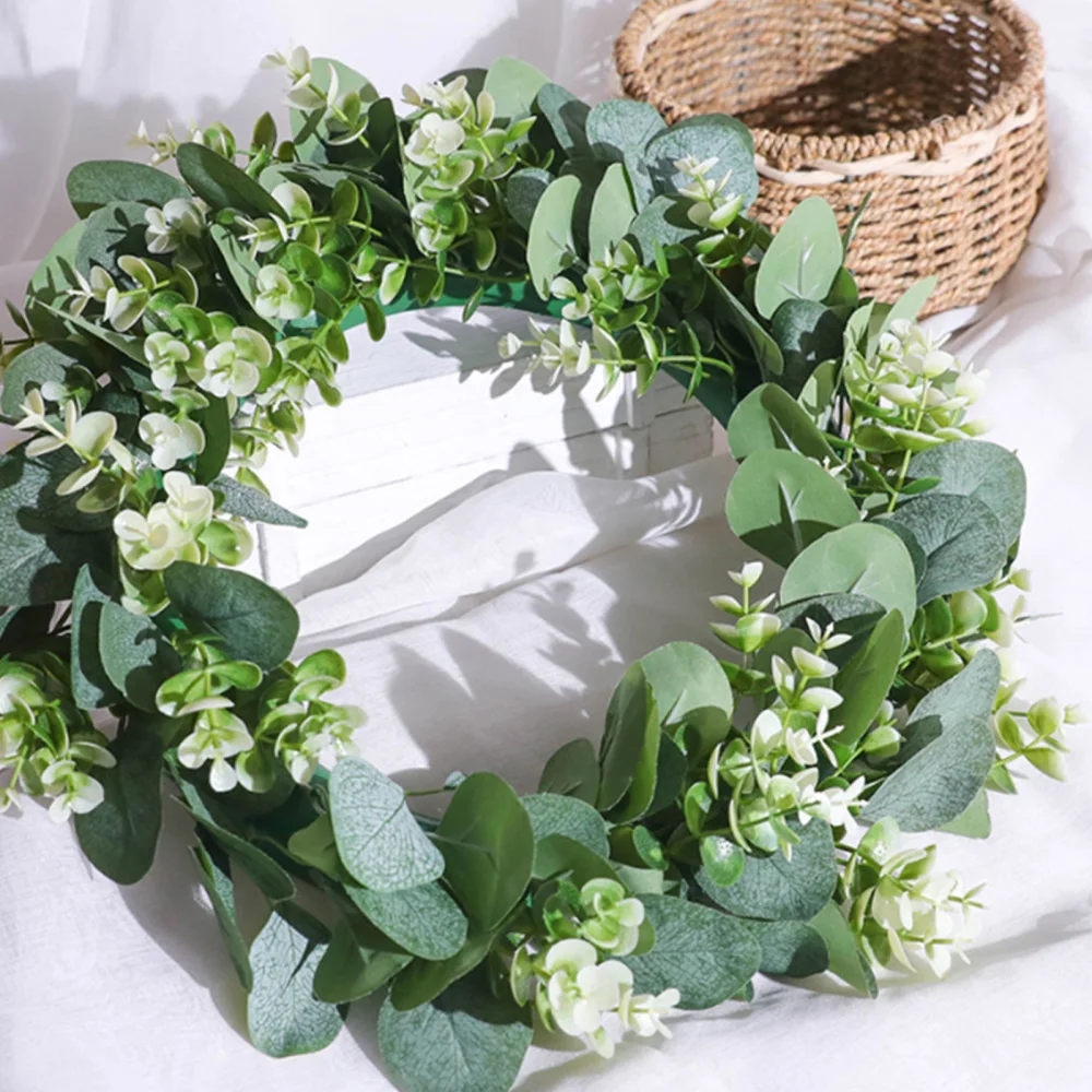 

Garland Hanging Ornaments Wreath Fake Flower Simulation Wreaths Natural Silk Dia 38cm Wedding Party Supply Artificial Garlands