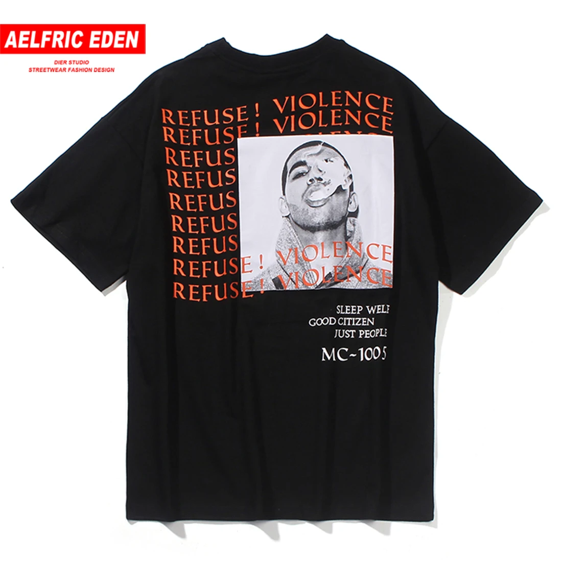 Мужская футболка с принтом Aelfric Eden Повседневная хлопковая коротким рукавом в