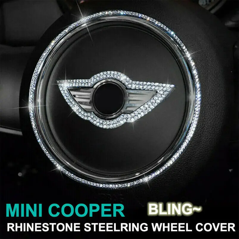 Для BMW MINI COOPER Стразы алмазное рулевое колесо декоративная Обложка Наклейка