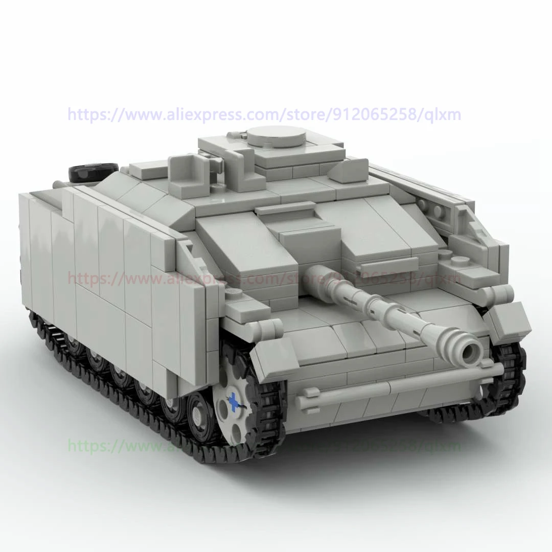 

Building Blocks Toy stug III G with spacearmor Military Weapons Bricks for Army Soldier Figures Educational Toy Gifts 555pcs