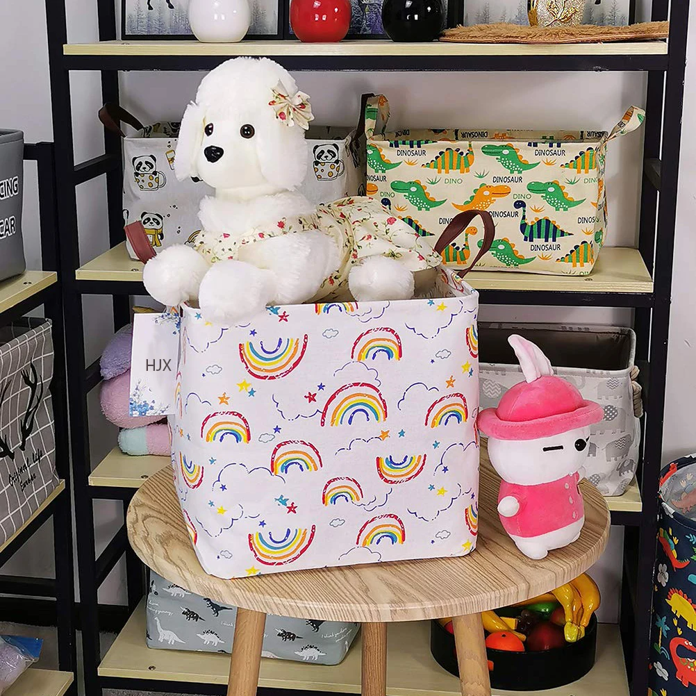 

New Cube Folding Laundry Basket Toys Storage Box Organizer Clothing Storage Bag Dirty Clothes Bucket Laundry Holder Stand Bin