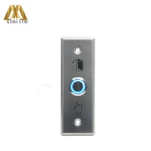 Stainless Steel Switch LED light Exit Button Several Colors NO/NC/COM Exit Switch Door Button For Access Control System E01