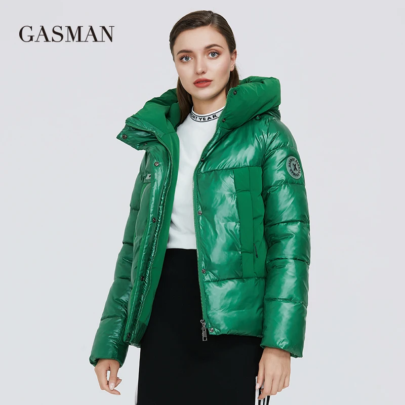 GASMAN 2020 желтая модная теплая ветрозащитная женская зимняя куртка Женское пальто