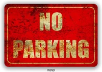 warning signs wall decor tin sign mancave decoration vintage no parking signs metal plates decorative posters movie poster home