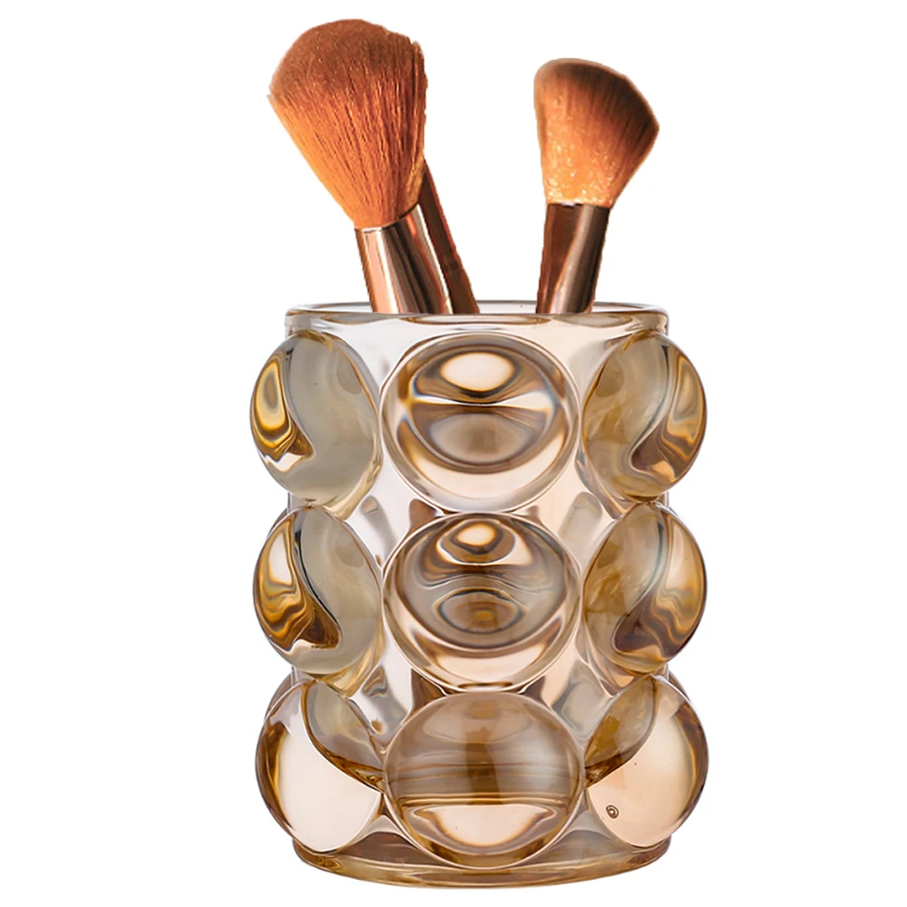 

HPDEAR Crystal Glass Makeup Brushes Organizer, Pencil Holder for Desk