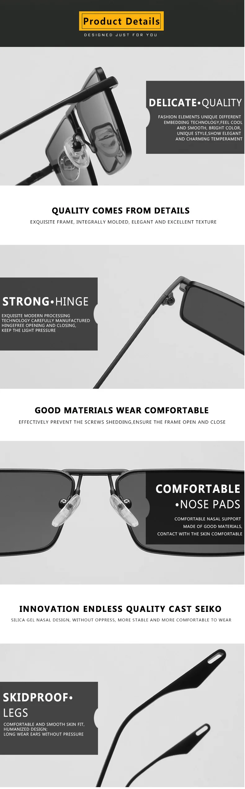 Sunglasses 2022 Fashion Small Box Metal Frame Rectangle Glasses The New Vintage Men and Women Luxury Designer Driving Eyeglasses round sunglasses