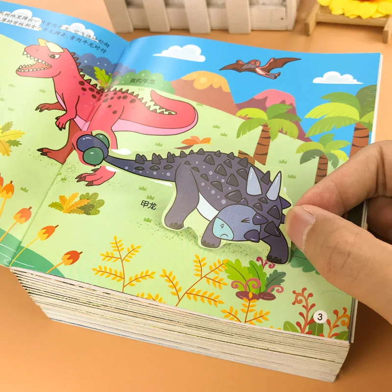 С изображением мультипликационных персонажей для детей стикеры книги