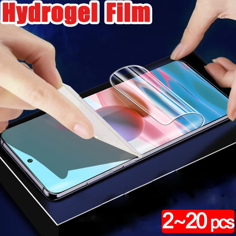 

100d curved Soft protective glass for note10 pro redmi 9a 9c Hydrogel Film redmi note 9 s screen protector redmi note 10
