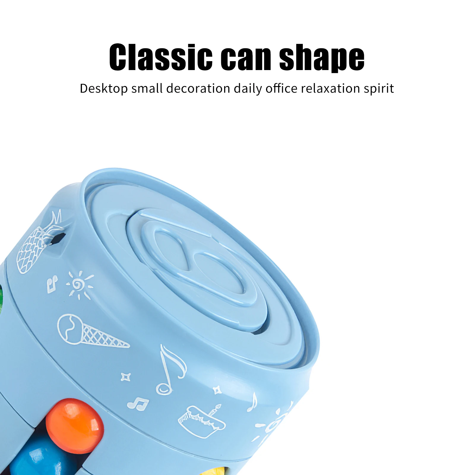 

Magic Puzzle Ball Little Magic Bean Pop Can Professional Educational Toys For Kids Colorful Compressive Decompression Game Gift