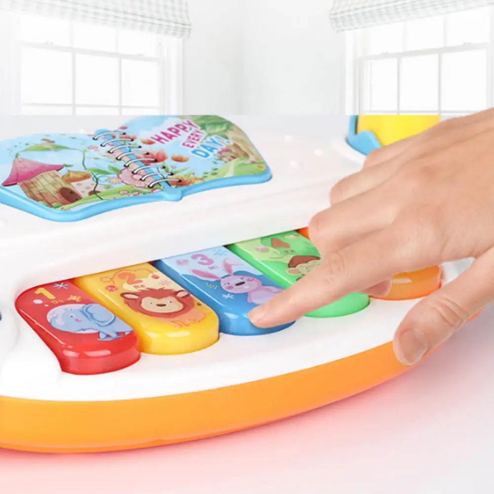 children newborn baby rotating music piano with light sound early educational puzzletoy kids gift free global shipping