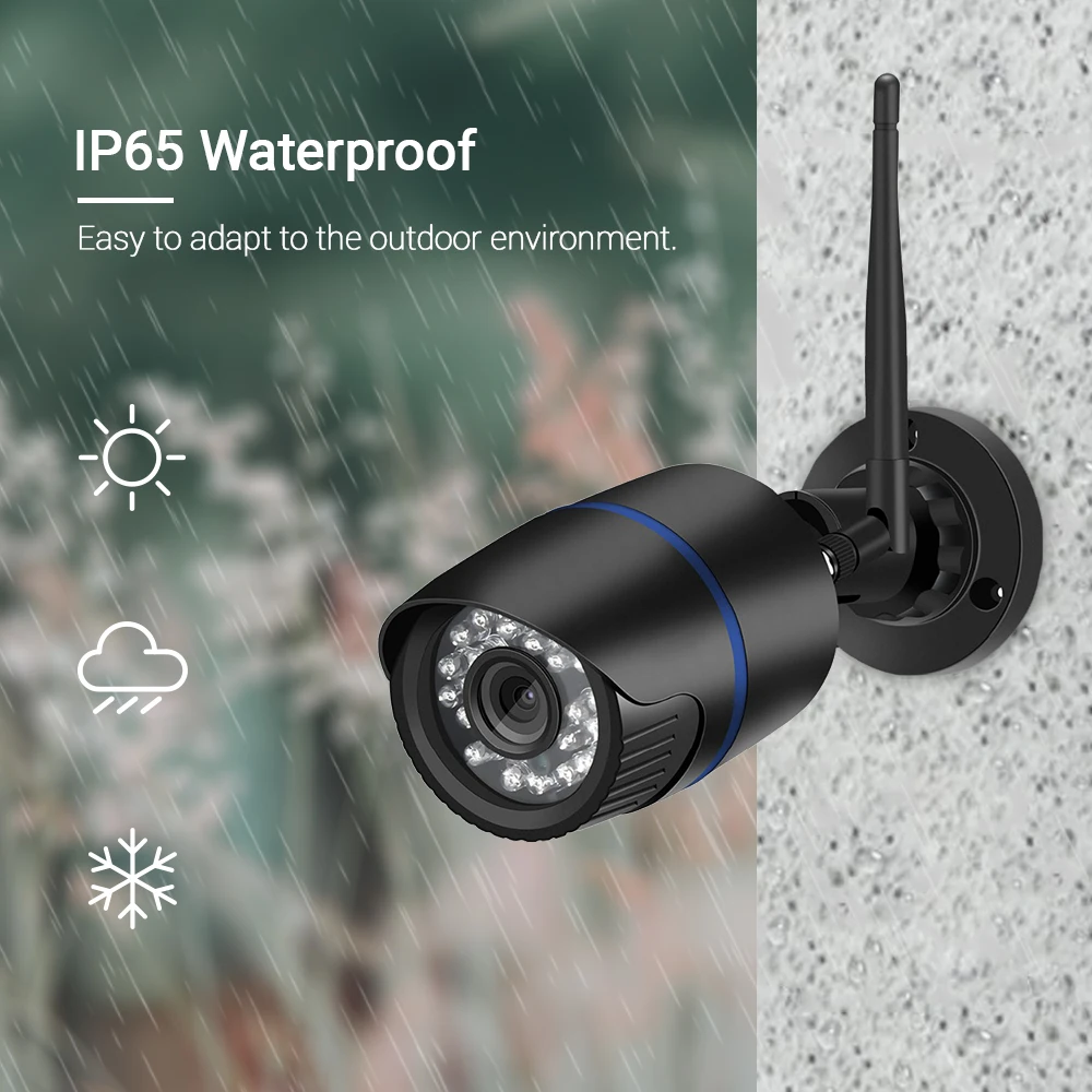 Hamrolte Yoosee Wifi камера HD 1080P пуля наружная Onvif Беспроводная камера Аудио запись Обнаружение движения удаленный доступ RTSP