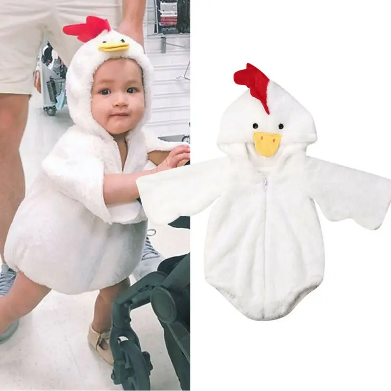 

UK Baby Chicken Costume Halloween Chick Infant Newborn Fancy Dress Romper Outfit