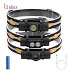 Светодиодный налобный фонарь XM-L2, 18650 лм, 6 режимов, USB, для кемпинга, рыбалки, охоты