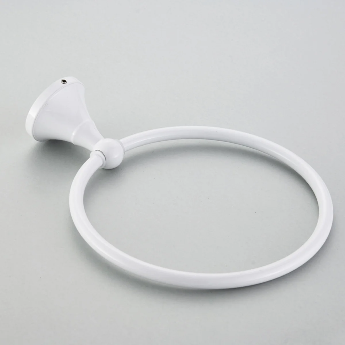 

Белый круглый держатель для полотенец, круглая антикварная старинная вешалка для полотенец, подвесное кольцо для полотенец