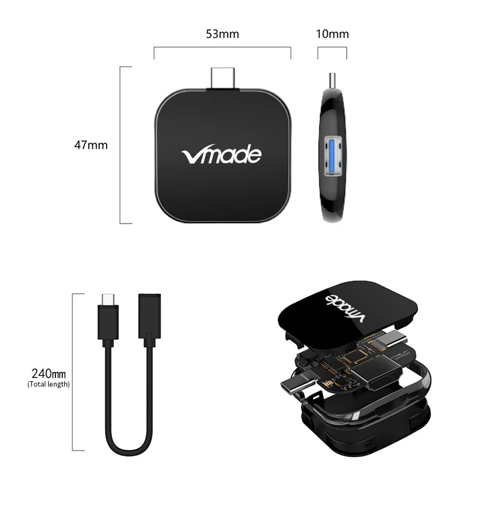 vmade cb199 тип c док станция usb c концентр