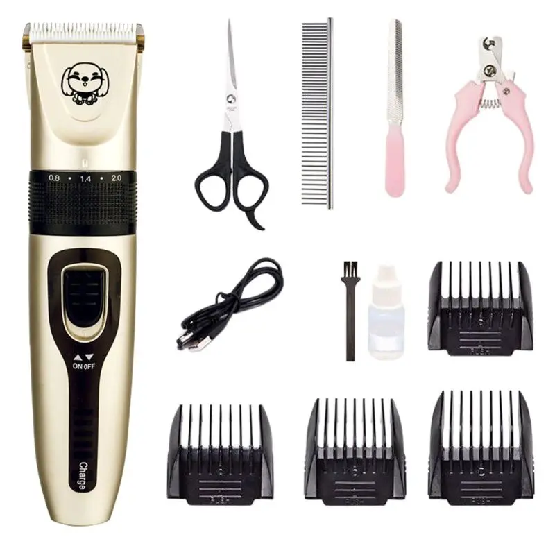 

Электрическая машинка для стрижки домашних животных, триммер для собак, бритва, ножницы, расческа