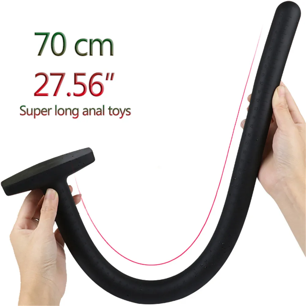 70 см супер длинный анальный дилдо большой силиконовый анальные пробки